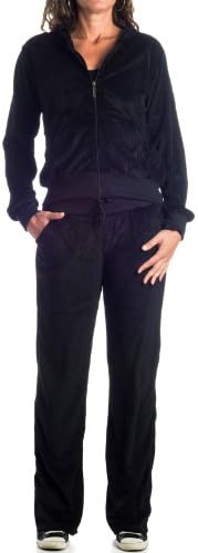 Women's Plus-Sized Velour Tracksuit Set : VKN by Gazoz