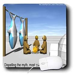 Londons Times Funny Music Cartoons - Eskimo Myths - Mouse Pads