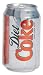Diet Coke branded cola drink, 330ml can, CASE of 24