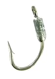 O. Mustad & Son - OShaug 3X Short Forged w/Chin Weight 1/8oz 100 per bx Size 6/0