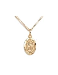 Gold/Sterling Silver Miraculous Medal with 16 inch chain