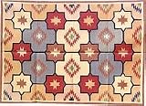 ShalinCraft Handmade-Rugs Cotton Dhurrie Multicolored Asian-Influence Indian-Style (rug262)