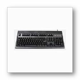 104-key Keyboard PS2 Black with large L Shaped Enter Key