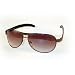 Womens Fashion Aviator - Leather Stems 2270 - Black