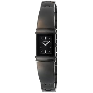 Seiko Women's SUJG13 Black Ion Finish Bangle Watch