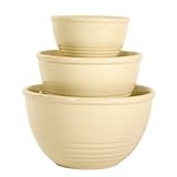 Chantal Pure 3-Piece Ring Mixing Bowl Set, Clear Light Vanilla