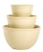 Chantal Pure 3-Piece Ring Mixing Bowl Set, Clear Light Vanilla