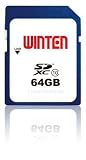Produkt-Bild: Winten 64GB SDXC Karte 64GB Class 10, Gut f&uuml;r Full-HD-Filmaufnahme. Produkt lebenslange Garantie!