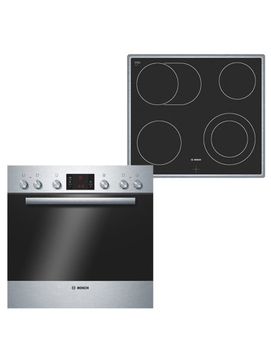 Bosch HND12H5 Einbau-Herd-Kochfeld-Kombination / A / Kochfeld  / edelstahl Preisvergleich
