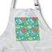 Retro Ornaments and Bells - Medium Length Apron With Pouch Pockets 22w X 24l