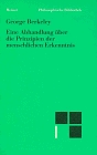 Philosophische Bibliothek, Bd.20, Eine Abhandlung �ber die Prinzipien der menschlichen Erkenntnis