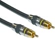Premium Grade 24K Gold Composite Video RCA 75-ohm Cable, Yellow Band, 35 ft