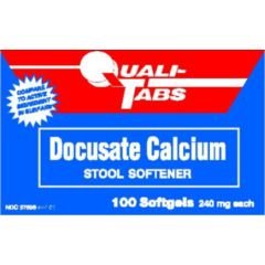 HealthPersonalCare: Docusate Calcium SG   240 mg   Compares to Surfak   Bottle of 500
