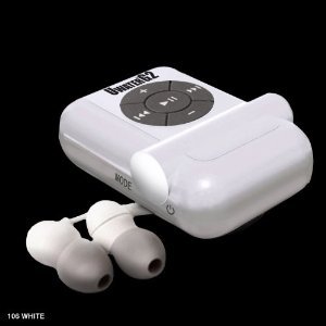 UWaterG2 (Ice White) 100% Waterproof MP3 Player and Earphones