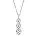 Platinum Three-Stones Diamond Drop Pendant (G-H/VS2, 0.70 ct. tw.)