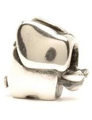 Original trollbeads elephant 11131 The elephant, wisest among beasts, is hunted for its beautiful tusks of ivory. This elephant is made of silver, with no harm done to its majestic, real-life counterpart. Designer: Svend Nielsen