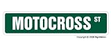 MOTOCROSS Street Sign- dirtbike motorcycle garage signs