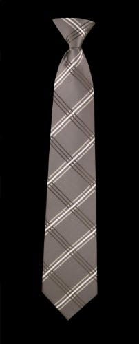 Flask Tie-Miles Black and Grey Tie with a Hidden 8 Oz Flask