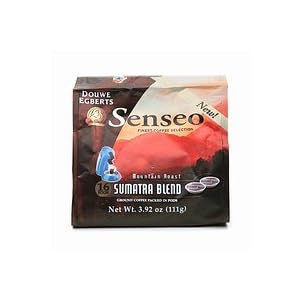 Senseo Sumatra Coffee Pods (Case of 6 Packages; 96 Pods Total)