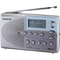 Sangean DT-220V AM/FM Stereo Pocket Size Radio with Self-Storage Headphones