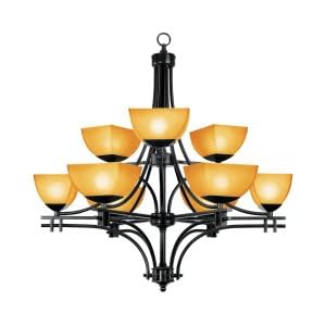 Ambrato 9-Light Chandelier 33.5 Inches W - Access Lighting 26132-ABRZ AMB by Access Lighting