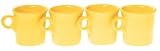 Fiesta Yellow 453 10-1 4-Ounce Mugs, Set of 4