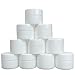 Beauticom Lip Balm Containers - 0.25 Ounce White Plastic Lip Balm Jars w/Lids (100 Pieces in a Pack)