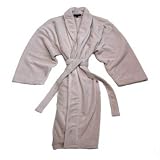Big and Tall Plush Fleece Shawl Collar Kimono Robe