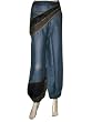 Gypsy Boho Harem Baggy Cotton Sapphire Blue Harem Capri Pant Indian Designer 38" Length Free Shipp