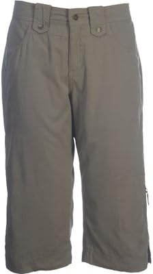 Ojai Clothing Women's Fast Dry Capri Casual Bottoms,Olive,12 US