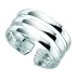 Sterling Silver Triple Band Visor Toe Ring