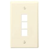 On-Q Single-Gang Wall Plate (Light Almond) 2-Port