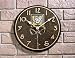 French Bronze Amber Dard Hunter Rose Outdoor Clock