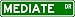 MEDIATE Street Sign ~ Personalized Family Lastname Sign ~ Gameroom, Basement, Garage ...