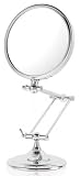Danielle Creations 10X/1X Reversible Desk Stem Vanity Makeup Mirror D884