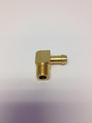Brass Fitting: Rigid Hose Barb Male Elbow 1/4" Hose ID 1/8" Male Pipe Qty 25