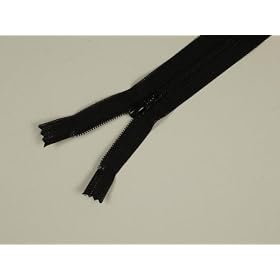 Fermeture �clair, spirale de plastique 2mm, noir, 40cm