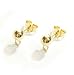 2 pcs 14K Gold on .925 Sterling Silver 5mm Round Half Ball Stud Earring Connector Loop Post with Clutches / Findings / Yellow Gold