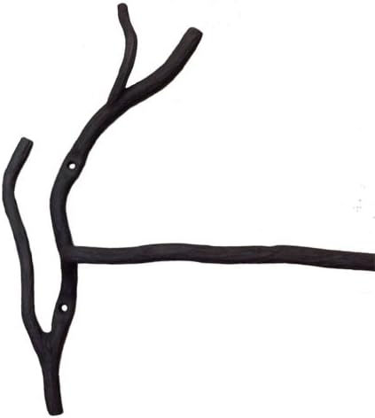 Willow Tree Branch Wrought Iron Towel Bar Right 21"