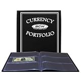 BCW - BLACK Currency Portfolio - (Dollar Bill Combo Storage Album) - Currency and Coin Collecting Supplies