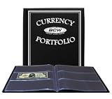 BCW - BLACK Currency Portfolio - (Dollar Bill Combo Storage Album) - Currency and Coin Collecting Supplies