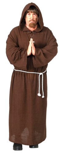 Friar Tuck Deluxe Hooded Monk Robe Costume