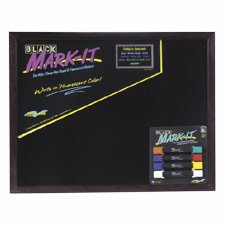 DRI8724MB1824 - Dry-Erase Board,18x24,Wood Frame,Markers Included,Black