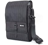Speck PortPack Notebook Shoulder Bag for Laptops up to 15 Inches - Speakeasy Gray Pinstripe (NBAG-PORT15-PINGRY)