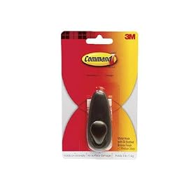 3M Command FC12-ORB Forever Classic Medium Metal Hook, Oil Rubbed Bronze by 3M COMPANY