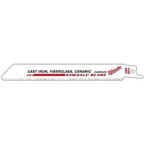 Milwaukee 48-00-1410 Sawzall Blade Tungsten Carbide 3.5-Inch Length by Milwaukee