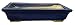 Rectangle bonsai planter / pot - chinese ceramic, cobalt blue glazed