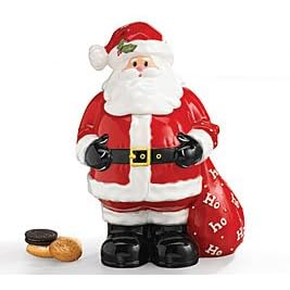 Santa With Toy Bag Cookie Jar Adorable Holiday Decor For Christmas Goodies by Ho Ho Ho Collection