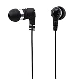 Elecom Dynamic Sound Canal Type Hi-Fi Noise-Reducing Ear Buds(Designed in Japan) 230 Series (Black)