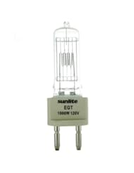 Home Improvement: Sunlite EGT 1000W/T7/120V/CL/G22 1000-watt 120-volt Bi-Pin Based Stage and Studio T7 Bulb, Clear - Sunshine Lighting